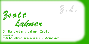 zsolt lakner business card